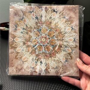 Special Moments Painted Mandala Canvas Wall Art 8x8